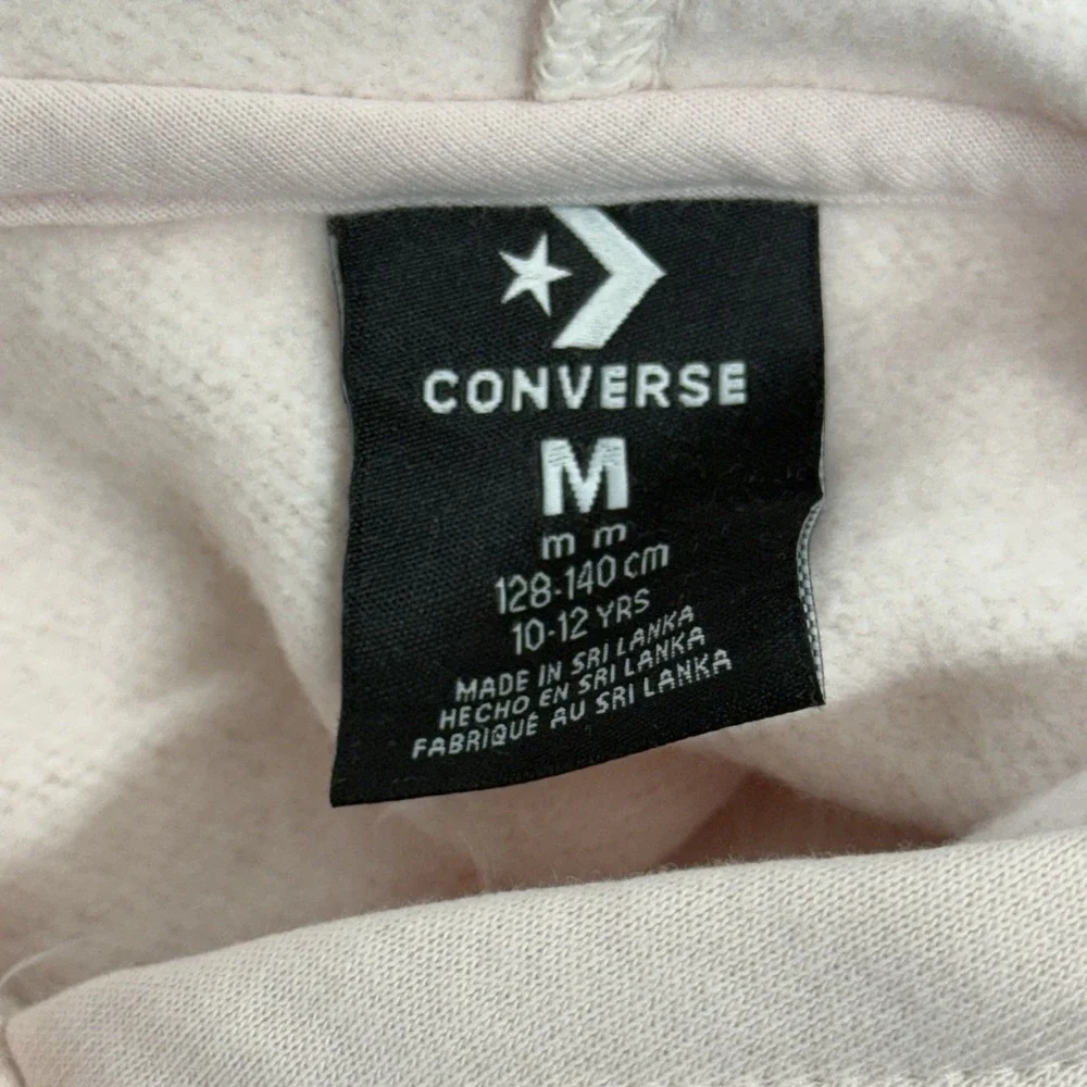 Girls Converse Chuck Taylor Hoodie Size M 10-12 New Blush Color New Without Tags
